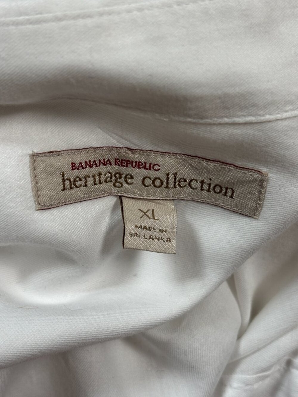 Banana Republic Heritage White Cotton Popover Tunic XL Like New - Picture 4 of 6
